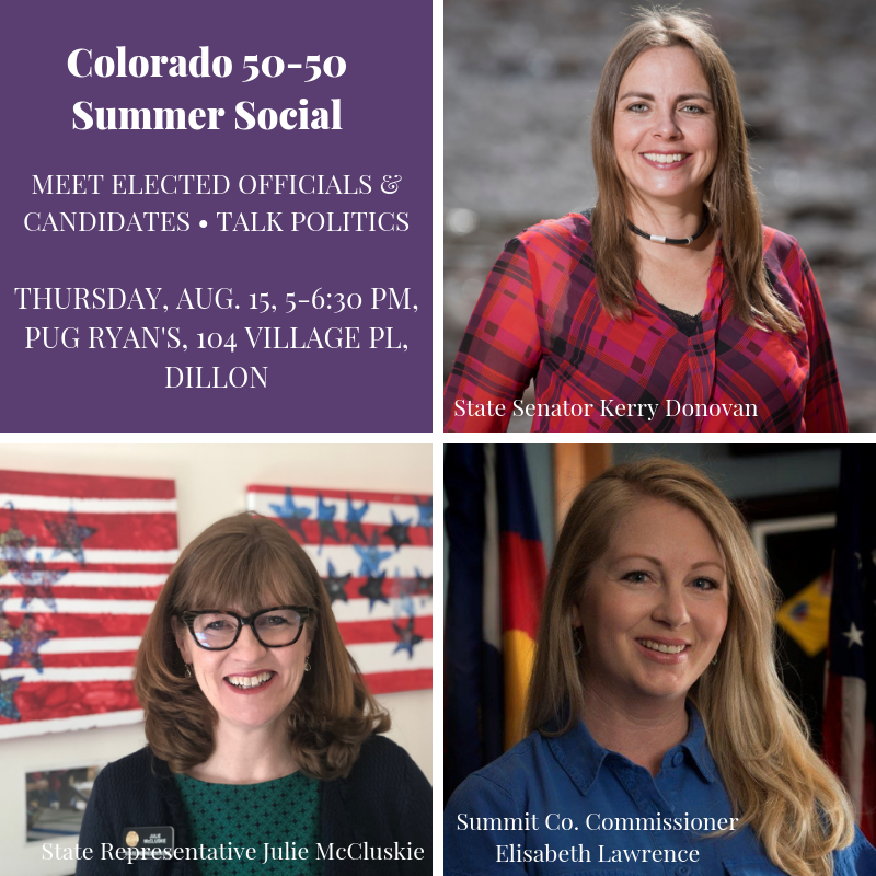 event details and photos of three elected women officials